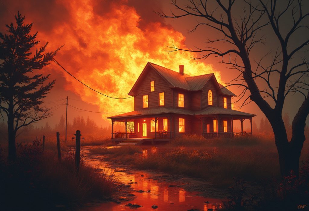 Une maison ravagée par les flammes dans les Landes, la catastrophe évitée de justesse