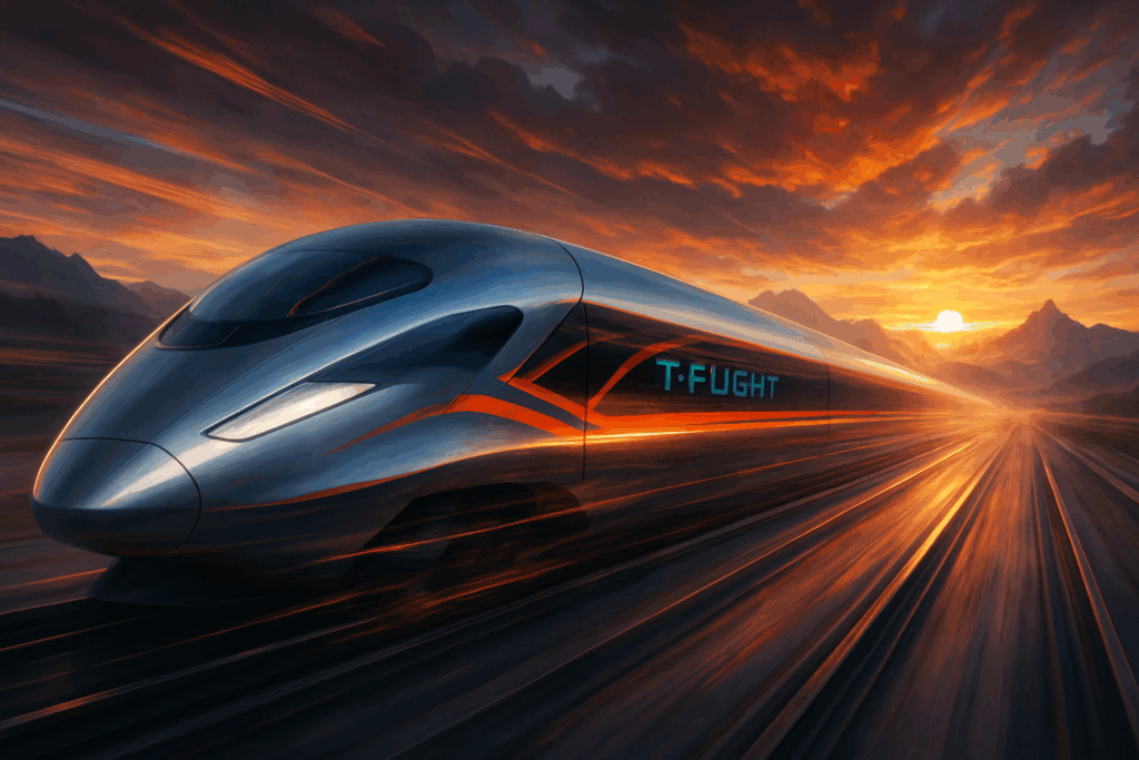 Le train T-Flight pulvérise un record de vitesse effrayant
