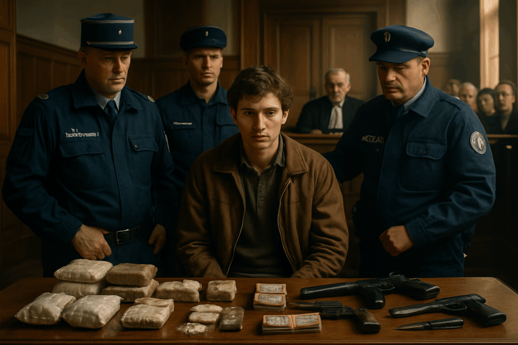 Trafic de drogue et saisie d’armes : un jeune Mimizannais face à la justice dans les Landes