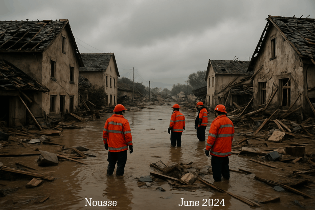 Reconnaissance de l’état de catastrophe naturelle pour la commune de Nousse suite aux inondations de juin 2024