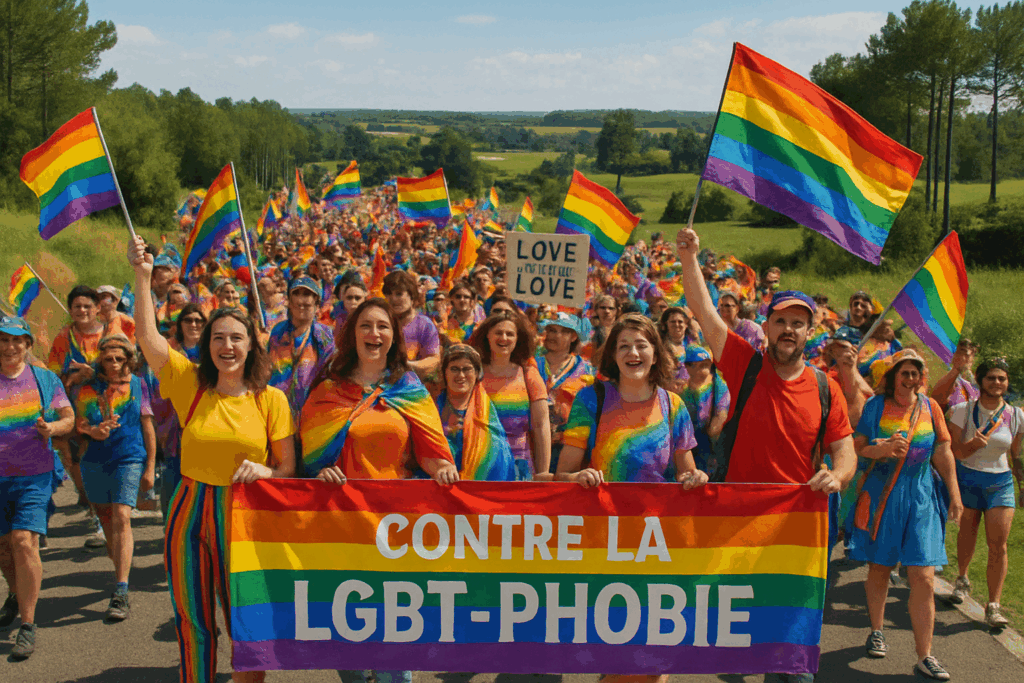 La marche des fiertés dans les Landes : 300 voix unies contre la LGBT-phobie et pour la visibilité